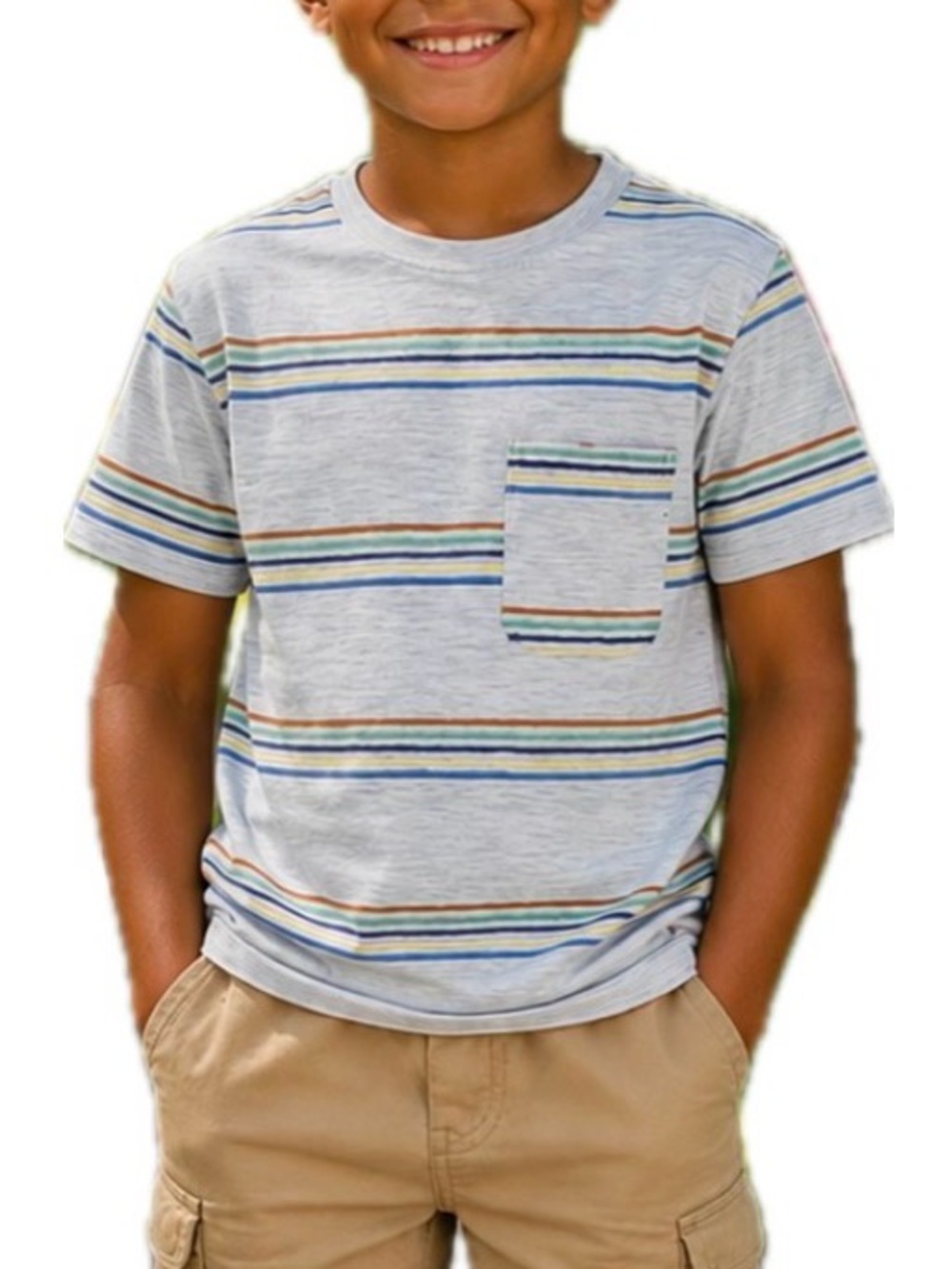 365 Kids Striped T-Shirt. Boys 8.